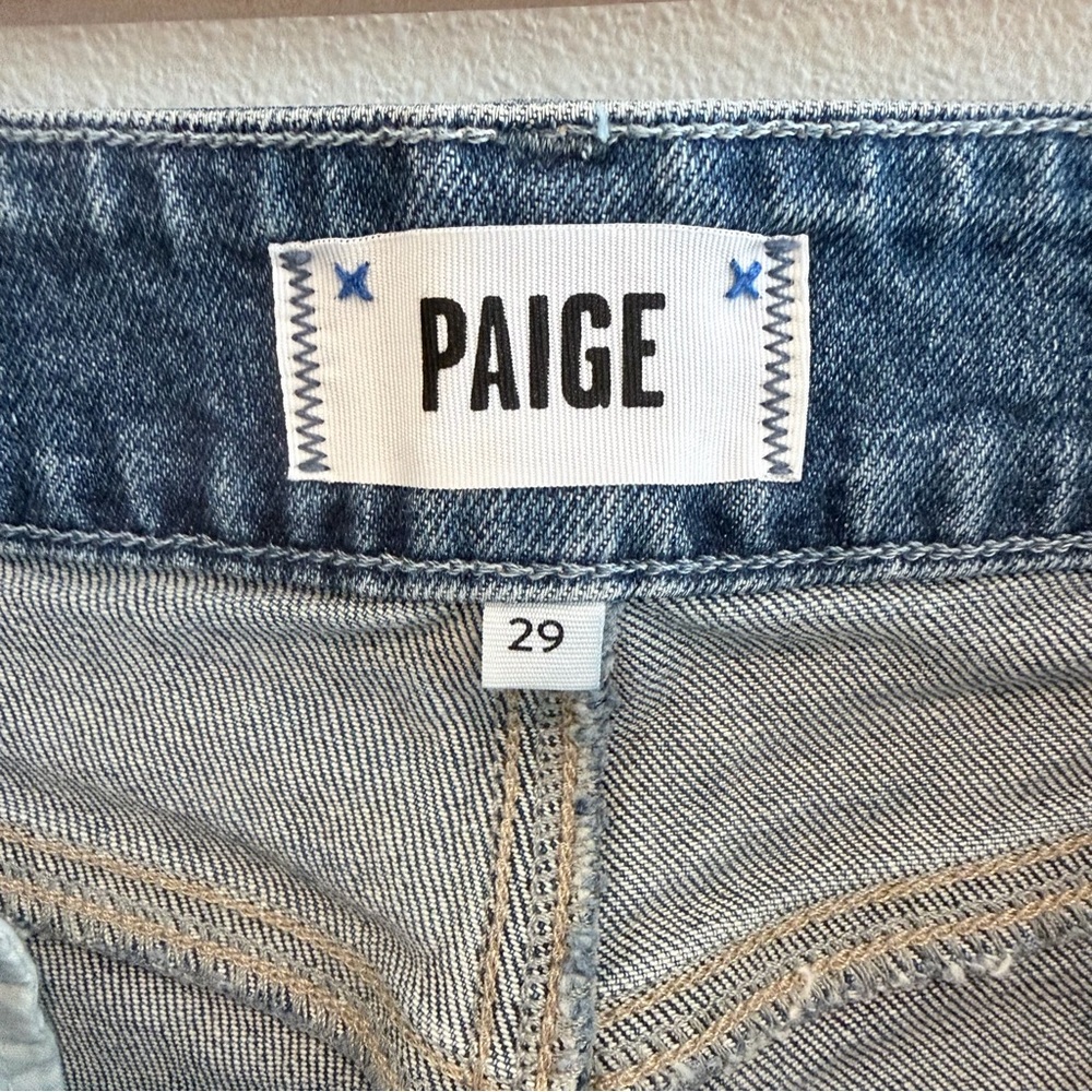 PAIGE Sasha Wide Leg Jean Lovejoy Distressed Size 29 - Picture 7 of 11